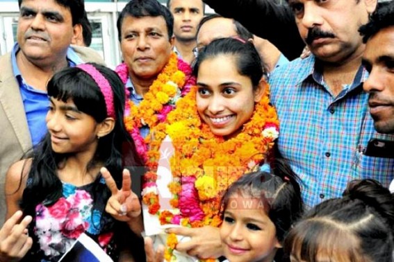 Tripura awaits for Dipaâ€™s return , Olympian gymnast overwhelmed with Delhiâ€™s reception, Tripura Govt. preparation on peak for grand welcome to Dipa and her coach on her arrival to Agartala on Monday                  